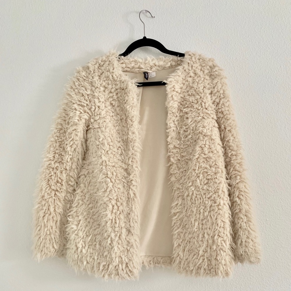 Faux fur coat